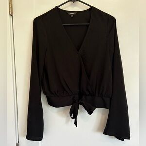 Black wrap top